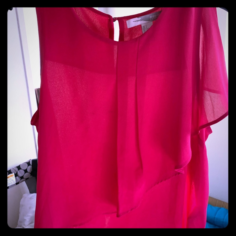 Hot pink blouse